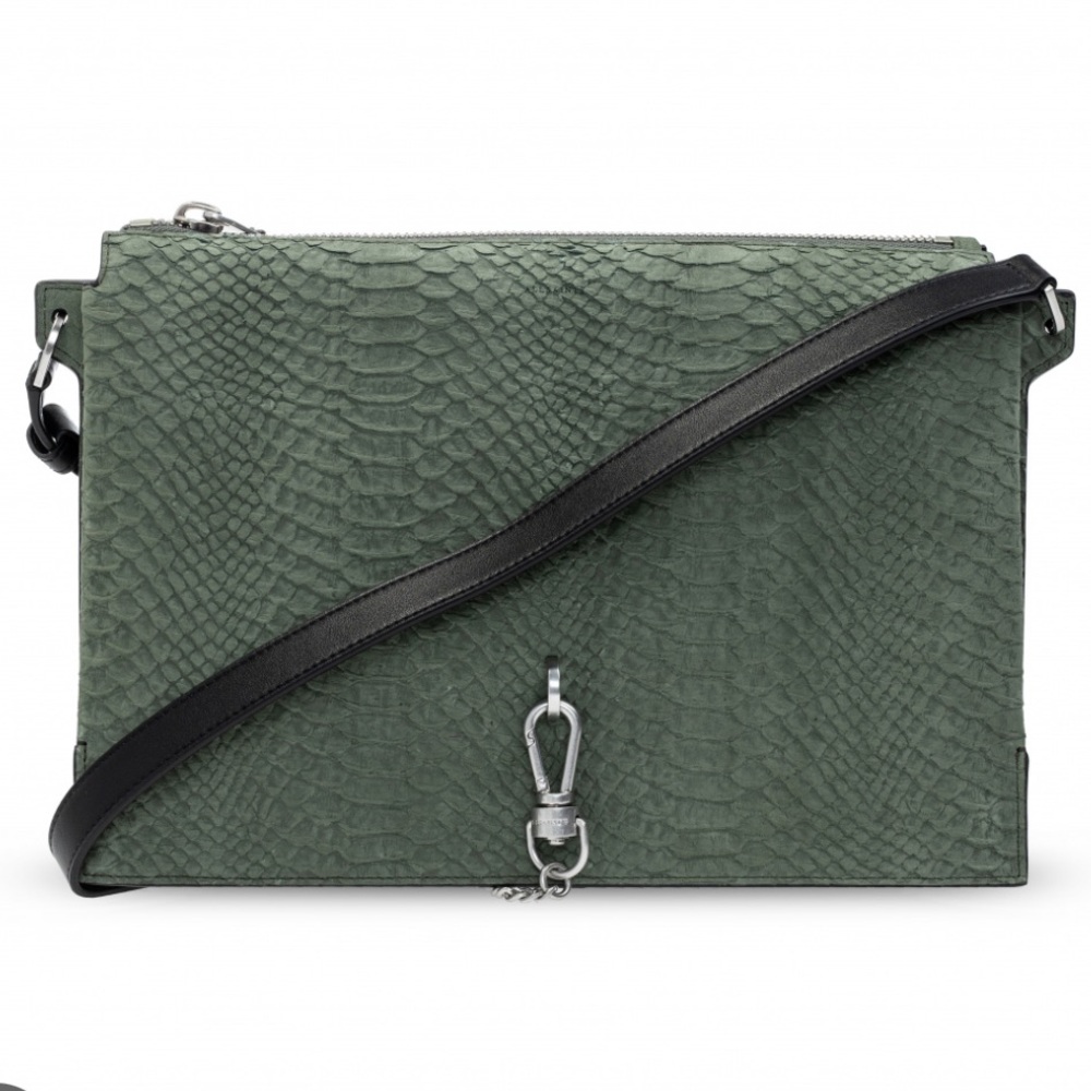 NWT Allsaints Sheringham Shoulder Bag in Sage Green - Picture 2 of 10